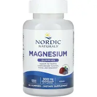 Nordic Naturals , Magnesium Gummies, Sinappi Laventeli, 300 mg, 60 Gummies (100 mg per Gummy)