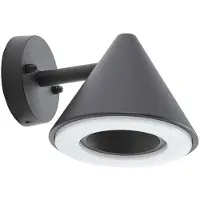 LINDBY Led ulkoseinävalaisin Soran , Musta, Metalli, Moderni