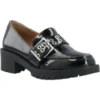 Bianco Biapearl Buckle Loafer Faux Leather - Black - 39