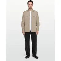 Armani Exchange for man. XM002191AF21226U6107 Shirt Regular Fit beige (S), Casual, Cotton, Short sleeve