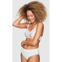 Abecita Glitter,Soft Bra White - White - 70 - 75 A