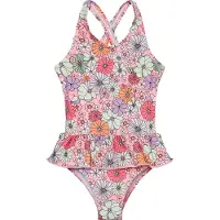 Color Kids Swimsuit W. Skirt, Aop - Multi/patterned - 98