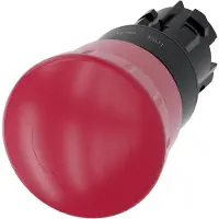 Siemens Em stop mushroom pushbutton 40mm red
