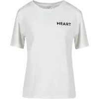 Coster Copenhagen Tee With Heart Embroidery - White - M