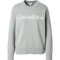 Calvin Klein Jeans Neulepaita vaaleanharmaa / valkoinen