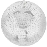 Hobby Hall Diskopallo, 30 cm, Hopea, Lasi