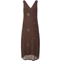 Y.A.S Yasnura Sl Long Mesh Dress - Fest - Brown - S