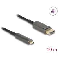 DeLOCK 81605, 10 m, USB Type-C, DisplayPort, Uros, Uros, Suora