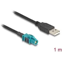 DeLOCK 90534, 1 m, HSD Z, USB A, Musta