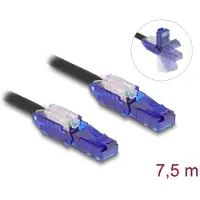 DeLOCK 80930, 7,5 m, Cat6, U/UTP (UTP), RJ-45, RJ-45, Musta, Violetti