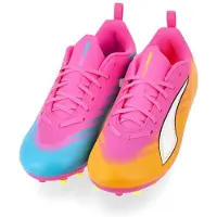Puma Ultra 6 Play Mg Showtime - Poison Pink/valkoinen/aurinkovirta/sininen/musta - Multi Ground (Mg), koko 38