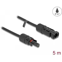 DeLOCK 88230, Kaapeli, Musta, 4 mm², IP67, MC4, Uros