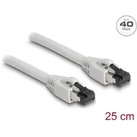 DeLOCK 80556, 0,25 m, Cat8.1, S/FTP (S-STP), RJ-45, RJ-45, Harmaa