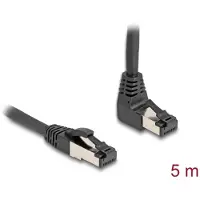 DeLOCK – RJ45 Network Cable Cat.8.1 S/FTP 90° upwards angled / straight 5 m black (80397)