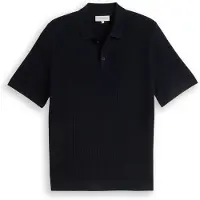 Tom Tailor Structured Knit Polo - Navy - M