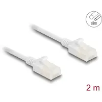 DeLOCK 80360, 2 m, Cat6a, U/UTP (UTP), RJ-45, RJ-45, Valkoinen