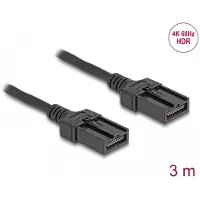 DeLOCK 87904, 3 m, HDMI Type E, HDMI Type E, 10,2 Gbit/s, Musta