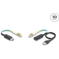 DeLOCK 66466, 0,2 m, USB A, 10 Gbit/s, Musta
