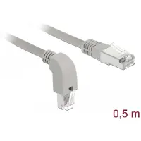 DeLOCK – Network cable RJ45 Cat.5e SF / UTP down angle / straight 0.5 m (85855)