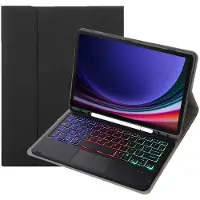INF Bluetooth-näppäimistökotelo kosketuslevyllä ja taustavalaistuksella - Yhteensopiva Samsung Tab S10 FE Plus 13.1 tuuman 2025 kanssa