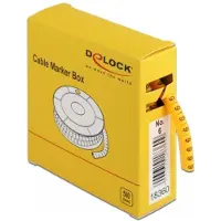 DeLOCK Kabelmarker Box Nr 6 gelb 500 Stück, Keltainen, 500 kpl (18360)