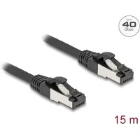 DeLOCK 80576, 15 m, Cat8.1, S/FTP (S-STP), RJ-45, RJ-45, Musta