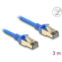 DeLOCK – RJ45 Network Cable Cat.8.1 F/FTP Slim 3 m blue (80335)