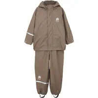 CeLaVi Basic Rainwear Set -Solid Pu - Brown - 130