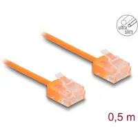 DeLOCK 80854, 0,5 m, Cat6, U/UTP (UTP), RJ-45, RJ-45, Oranssi