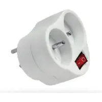 Elgotech kaksinkertainen jatkojohto kytkimellä 16a 230v valkoinen