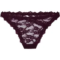 Hunkemoller Aveline Hl Tanga String - Burgundy - L