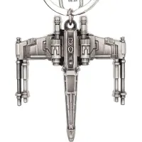 Star Wars X-Wing -tinasta valmistettu avaimenper
