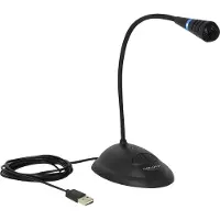 DeLOCK 65871, USB, kondensaattori -konferenssimikrofoni, musta