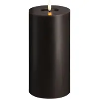 Moods & More LED pillar candle - Melted Charcoal - 99x200 mm