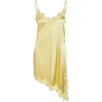 Noisy May Nmsofie S/L Satin Lace Dress /Tnt8 - Yellow - S