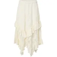 Y.A.S Yastukka Hw Ankle Skirt - Fest - Cream - 36