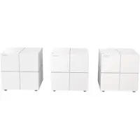 Tenda Nova MW6, Valkoinen, Pöytäreititin, Kaksitaajuus (2,4 GHz/5 GHz), Wi-Fi 5 (802.11ac), 867 Mbit/s, 802.11a, 802.11b, 802.11g, Wi-Fi 4 (802.11n), (NOVA MW6-3)