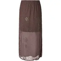 Y.A.S Yasnura Mesh Hw Ankle Skirt - Fest - Pink - 40