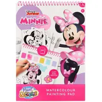 Canenco Minnie Watercolor Book Pinkki