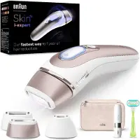 Braun Silk-expert Pro PL7249 IPL-ihokarvanpoistolaite, kulta/valkoinen