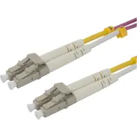 Deltaco – OM4 Fiber cable, LC - LC, duplex, multimode, 1,5m (LCLC-15-OM4)