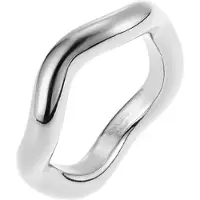 By Jolima Wave Ring - Silver - 1.8 CM