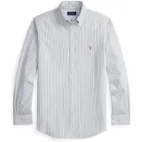 Ralph Lauren for man. 710953704501 Custom Fit striped oxford shirt white, navy (XL), Casual, Party, Cotton, Classic, Long sleeve