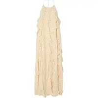 Y.A.S Yasfinillo Halterneck Long Dress - Show - Cream - 36