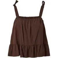 Pieces Pcjulia Sl Peplum Top Wvn D2D - Brown - M