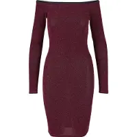 Urban Classics Mekko burgundin punainen