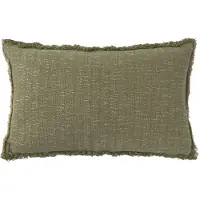 Lorena Canals Handloom Rectangular Cushion Kaki - Khaki green - 30X 50CM