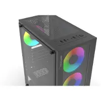Inca EMG-15XN, Midi Tower, PC, Musta, ATX, mikro ATX, Mini-ATX, ABS, Metalli, Pelaaminen