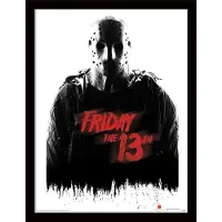 Perjantai 13. Friday the 13th - Jason Voorhees - Kehystetty taidejuliste