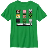 Minecraft - Chibi Faces - Lasten T-paita